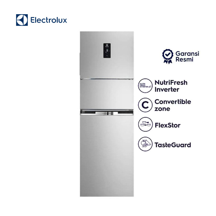 Electrolux Kulkas Inverter NutriFresh Three Door 336 L - EME3700H-A